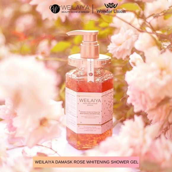 Brand New WEILAIYA Damask Grand Rose Extract Shower Gel 450mL - Picture 10 of 15